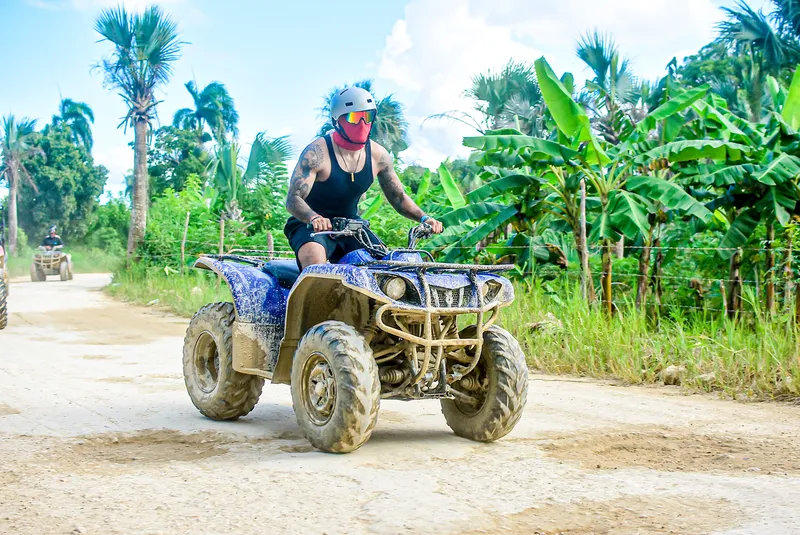 Team ATV ride during a company trip